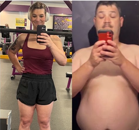 Coach E before and after fitness progress
